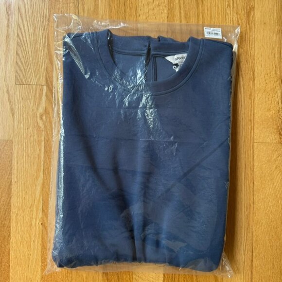 SPANX AirEssentials Cap Sleeve Cinched Jumpsuit Faded Indigo Petite Small - Picture 8 of 12